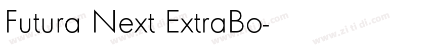 Futura Next ExtraBo字体转换